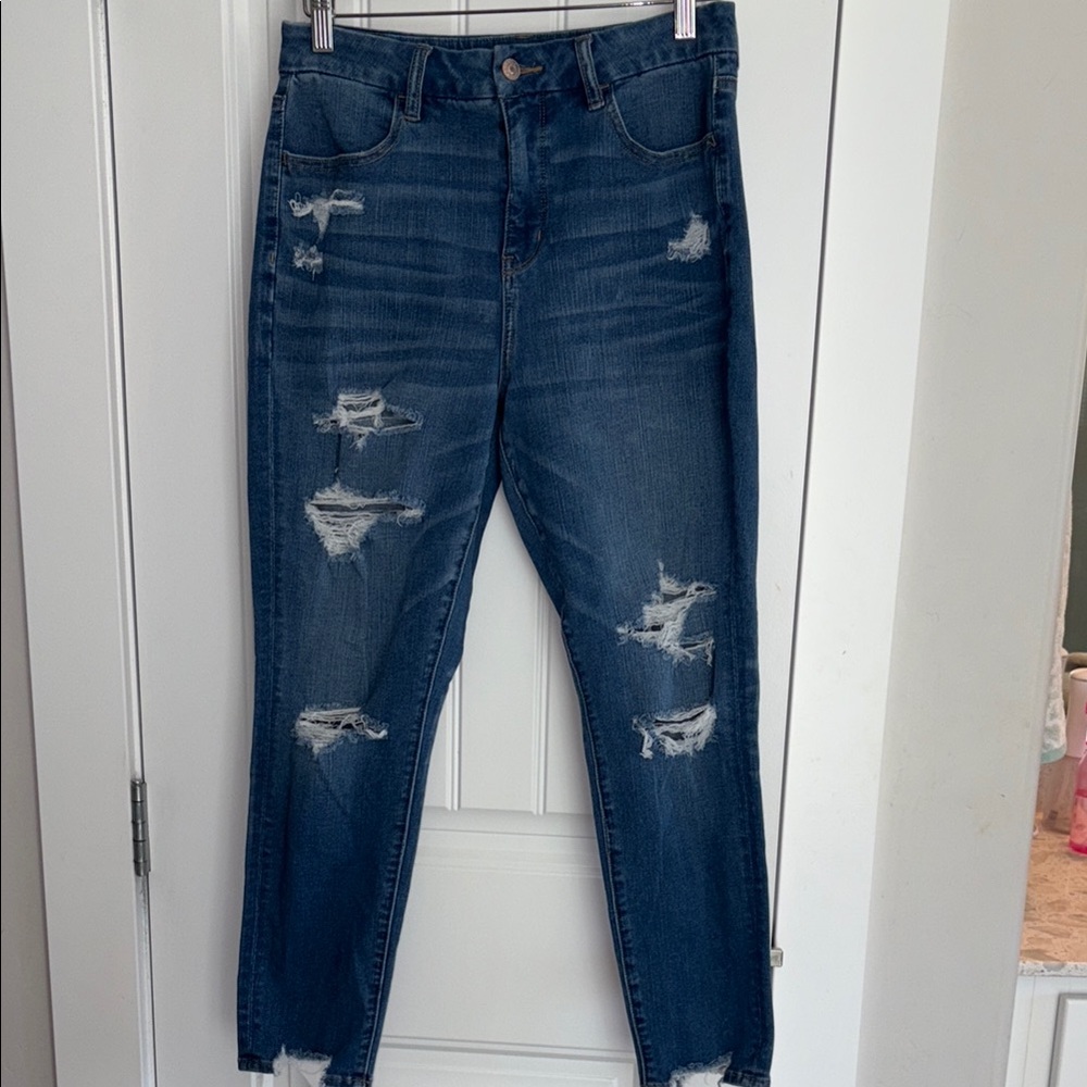 American Eagle curvy high rise jegging crop dream Jean 8 regular